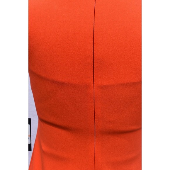 Tommy Hilfiger Short Sleeve Orange Pencil Dress Size 2 - Picture 8 of 9